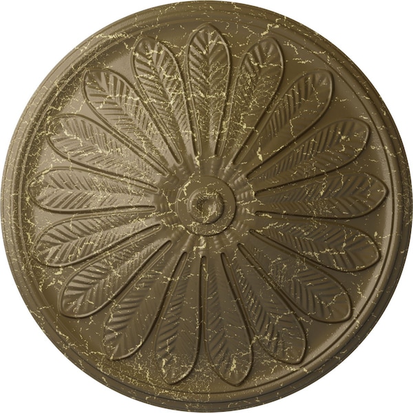 Ekena Millwork Brontes Ceiling Medallion (Fits Canopies up to 3 5/8"), 25 1/2"OD x 5 1/2"P, Mississippi Mud Crackle CM25BRMMC - main
